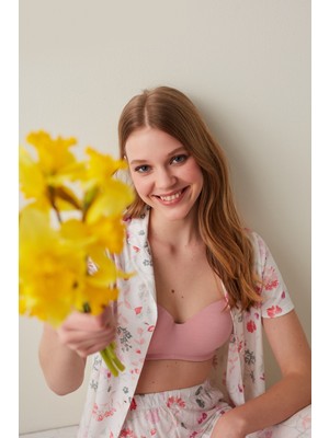 Penti Spring Flowers Gömlek Pijama Takımı
