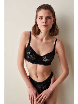 Penti Siyah Gloria Lace Sütyen