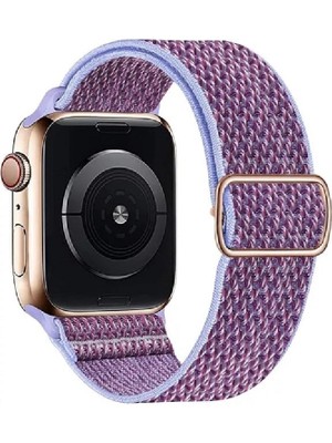 Gregoss Apple Watch Uyumlu Saat Bandı ( 38-40-41 Mm)Ayarlanabilir Elastik Solo Döngü Kordon