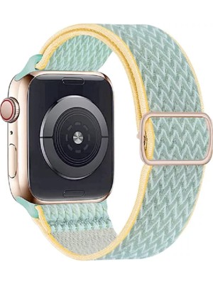 Gregoss Apple Watch Uyumlu Saat Bandı ( 38-40-41 Mm)Ayarlanabilir Elastik Solo Döngü Kordon