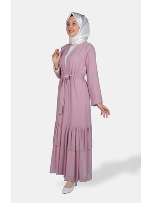 WHITE CORNER Abaya 1847 Pudra