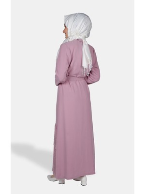 WHITE CORNER Abaya 1847 Pudra