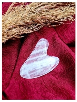 Mega Awm Kristal Kuvars Taşı Orijinal Doğal Taş Gua Sha Masaj Taşı