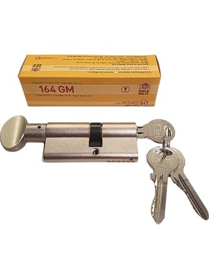 Kale 164GMC Standart Mandallı Silindir-Çelik Pimli-Nikel ( 90MM-35+10+45 )
