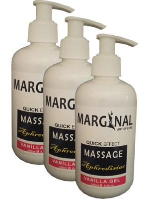 Marginal Massage Vanilla Gel Vanilya Masaj Jeli 3 Adet