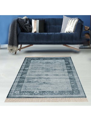 Bona Fortuna Osmanlı Motifler Desenli Etnik Dijital Baskı Yıkanabilir Kaymaz Taban Salon Halı ve Yolluk