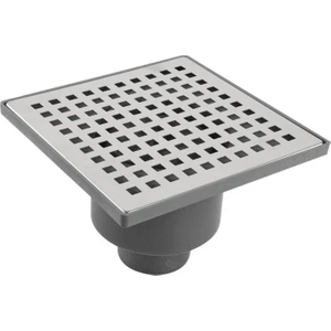 15*15 Q50 Alt Çıkış Yer Krom Izgara Yer Sifonu