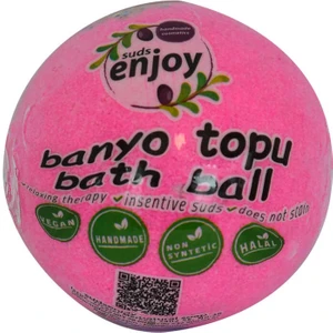 Suds Enjoy Pembe Düşler El Yapımı Banyo Bombası Banyo Topu Pembe 90-120 gr
