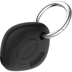 F Fityle Anahtarlık ile Smarttag Tracker Kapak Için Silikon Kılıf -, 41.5X12.6MM Siyah