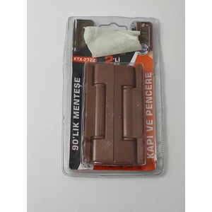 Pvc Pimapen Kapı Ve Pencere Menteşesi 2'Lik Set 90'Lık Menteşe Kahverengi