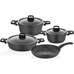 Efs 1002 Efes 7 Parça Granit Tencere Seti Antrasit