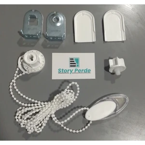 Story Perde Zebra & Stor Perde Mekanizma Seti - Stor Perde Tamir Seti - Stor Perde Parçaları - Metal Dar Kasa 3,7 Cm.