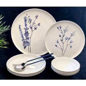 Spring Branch Bone China 24 Parça Yemek Takımı
