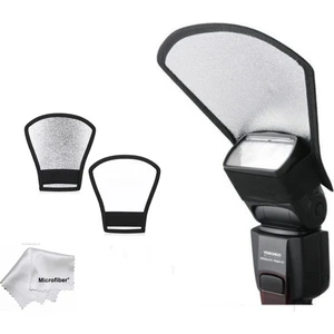 Tepe Kafa Flash Flaş Için Yansıtıcı 2 In 1 Softbox Canon Nikon Sony Yongnuo Pixel Godox Vb