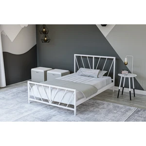 Gm 228 Gözde Beyaz Tek Kişilik Karyola 90X190