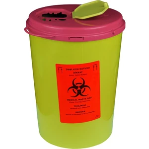 Tıbbi Atık Kutusu (Enfekte Atık Kutusu) - 10 Litre x 5 Adet