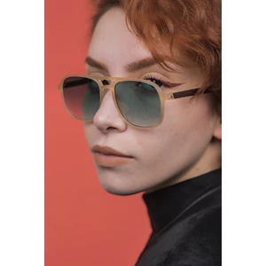 Focus On Asgard Matte Cream Unisex Güneş Gözlüğü