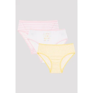 Kız Çocuk Colorful 3lü Pack Slip Külot
