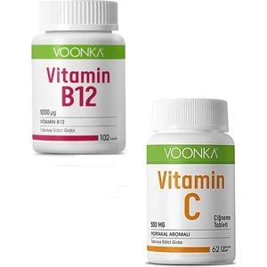 Vitamin B12 1000 Μg 102 Tablet +Vitamin C Çiğneme 62 Tablet