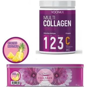 Hidrolize Collagen Beauty Plus 30 Saşe+Yetişkinler Için Multi Collagen Powder 300 gr