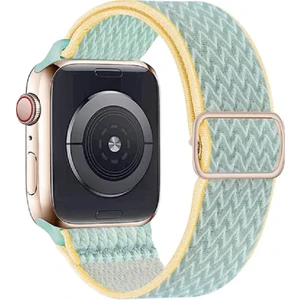 Apple Watch Uyumlu Saat Bandı ( 38-40-41 Mm)Ayarlanabilir Elastik Solo Döngü Kordon