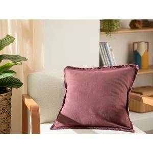 English Home Marsilya Denim Kırlent Kılıfı 45 x 45 cm Bordo