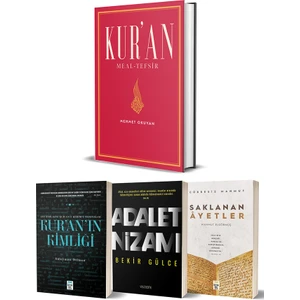 Kur’an Meal Tefsir - Kuranın Kimliği - Adalet Nizamı - Saklanan Ayetler 4 Kitap Set