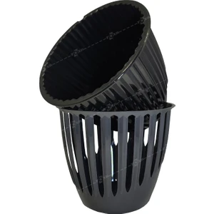 Toxa 1.4 Litre Antrasit Siyah 2 Parça 2 Renk Plastik Dekoratif Piyano Saksı No3 Ø14.9x12.6 cm