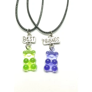 Tuna Takı & Aksesuar Jelibon Ayıcıklar Arkadaşlık Bff Best Friends Kolyesi Model 27. Çocuk Genç Kolye.
