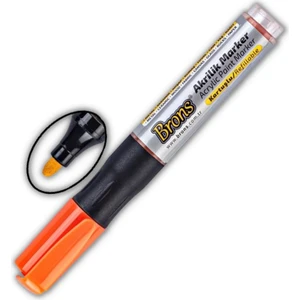 Akrilik Marker Yuvarlak Uç 1 Adet Brons Akrilik Markör Metal Seramik Ahşap Kumaş Tuval Cam Taş