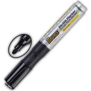 Akrilik Marker Yuvarlak Uç 1 Adet Brons Akrilik Markör Metal Seramik Ahşap Kumaş Tuval Cam Taş