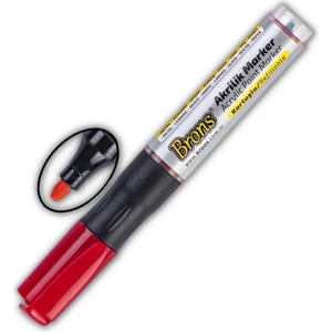 Akrilik Marker Yuvarlak Uç 1 Adet Brons Akrilik Markör Metal Seramik Ahşap Kumaş Tuval Cam Taş