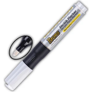 Akrilik Marker Yuvarlak Uç 1 Adet Brons Akrilik Markör Metal Seramik Ahşap Kumaş Tuval Cam Taş