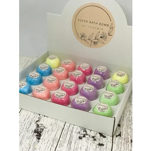 Super Bath Bomb Banyo Topu, Nem Topu, Banyo Bombası Stantlı 20'li 80 gr