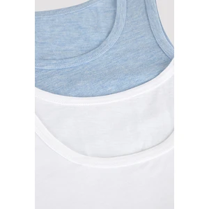 Erkek Çocuk Blue Basic 2li Atlet