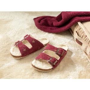 English Home Glam Stars Keçe Kadın Ev Terliği 36 Bordo
