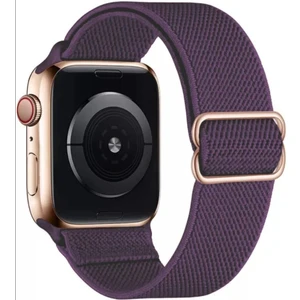 Apple Watch Uyumlu Saat Bandı ( 42-44-45 Mm)Ayarlanabilir Tokalı Elastik Rahat Şık Kordon