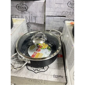 Tuna House 20 Numara Basık Granit Tencere