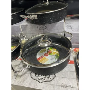 Tuna House 24 Basık Granit Tencere