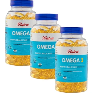 Omega 3 Norveç Balık Yağı  1380mg 100 Kapsül X 3 Adet
