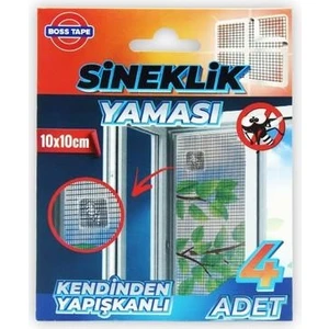 Sineklik Yaması Sineklik Tamir Bantı Kendinden Yapışkanlı 10X10CM 4ADET
