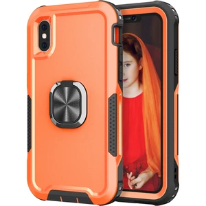 İphone Xs Max Için 3'Ü 1 Arada Pc + Tpu Telefon Kılıfı Portakal (Yurt Dışından)