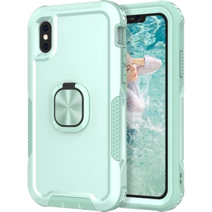 İphone Xs Max Için 3'Ü 1 Arada Pc + Tpu Telefon Kılıfı Portakal (Yurt Dışından)