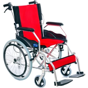 Comfort Plus KY863LAJ-A20 Alüminyum Özellikli Tekerlekli Sandalye Kırmızı-Siyah