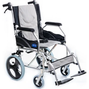 Comfort Plus KY863LAJ-A12 Alüminyum Transfer Özellikli Tekerlekli Sandalye Gri-Siyah