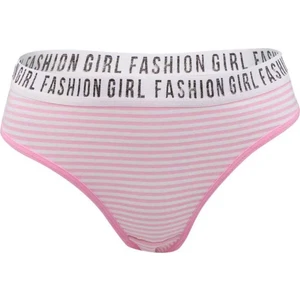 0540 Hera 6'lı Paket Beli Lastikli Çizgili Bayan Elastan Bikini Külot