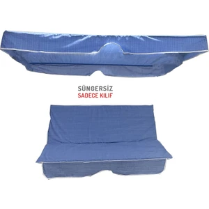 Vip Home Concept Salıncak Minder Kılıf Takımı(Süngersiz)2 Kişilik Vip Minder-Mavi Çizgili