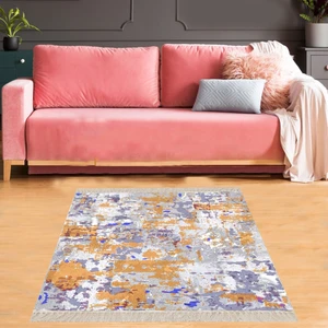 Bona Fortuna Batik Desenli Renk Geçişli Dijital Baskı Yıkanabilir Kaymaz Taban Salon Halısı ve Yolluk
