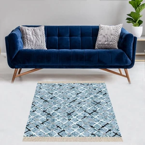 Bona Fortuna Geometrik Desenli Dijital Baskı Yıkanabilir Kaymaz Taban Modern Salon Halısı ve Yolluk