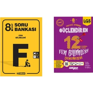 Hız Yayınları 8. Sınıf Fen Soru Bankası ve Güçlendiren Fen Deneme